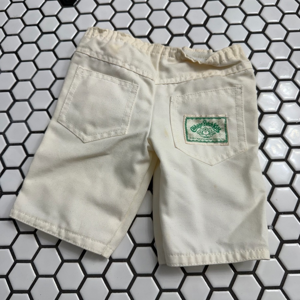 Cabbage patch kids doll shorts vintage some yellowing from age